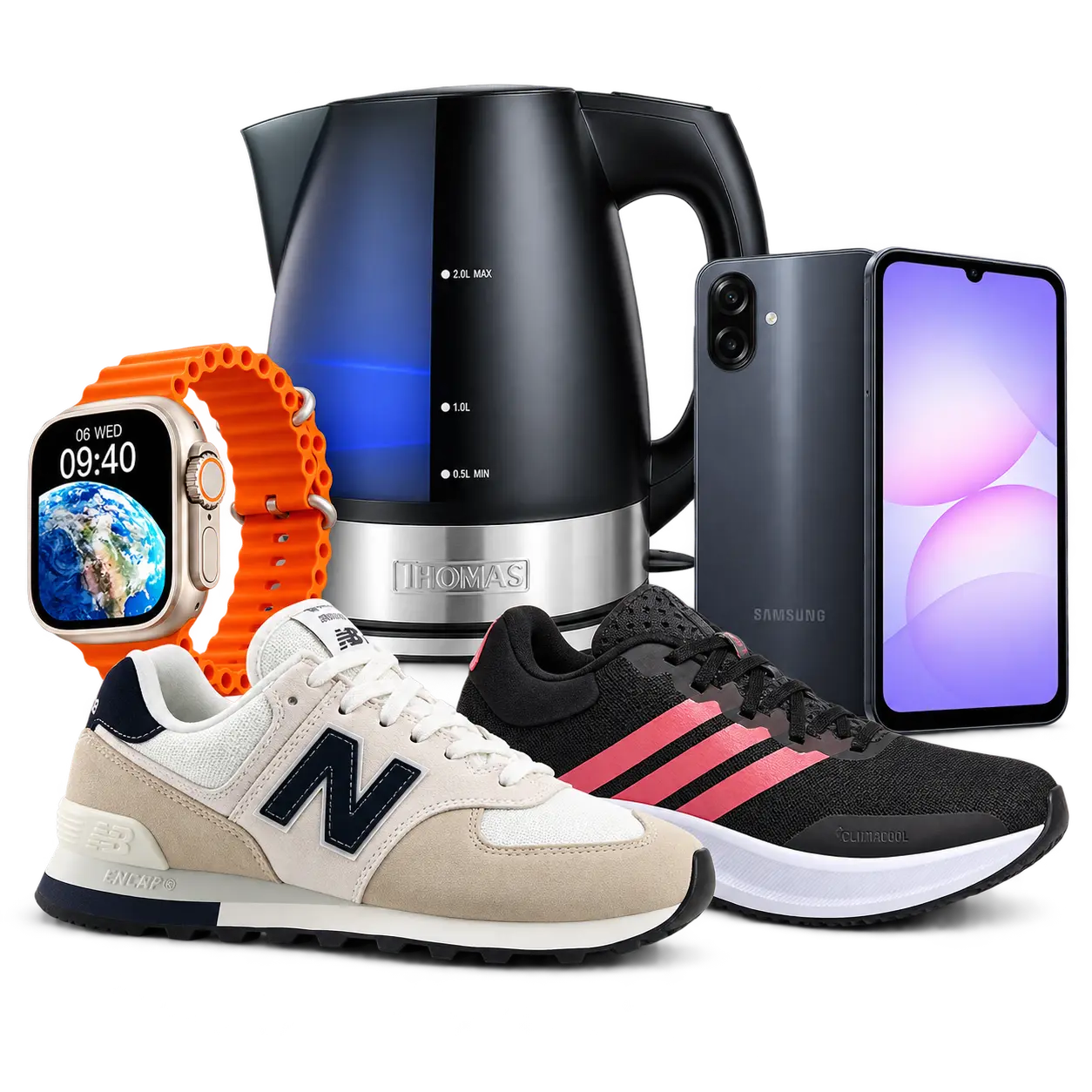 Selección de tecnología, electrohogar y zapatillas de Winni Store